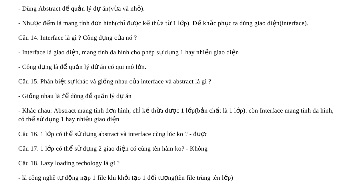 Những câu hỏi thường gặp khi đi phỏng vấn lập trình php