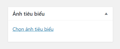 Khu vực post ảnh thumbnail trong wordpress