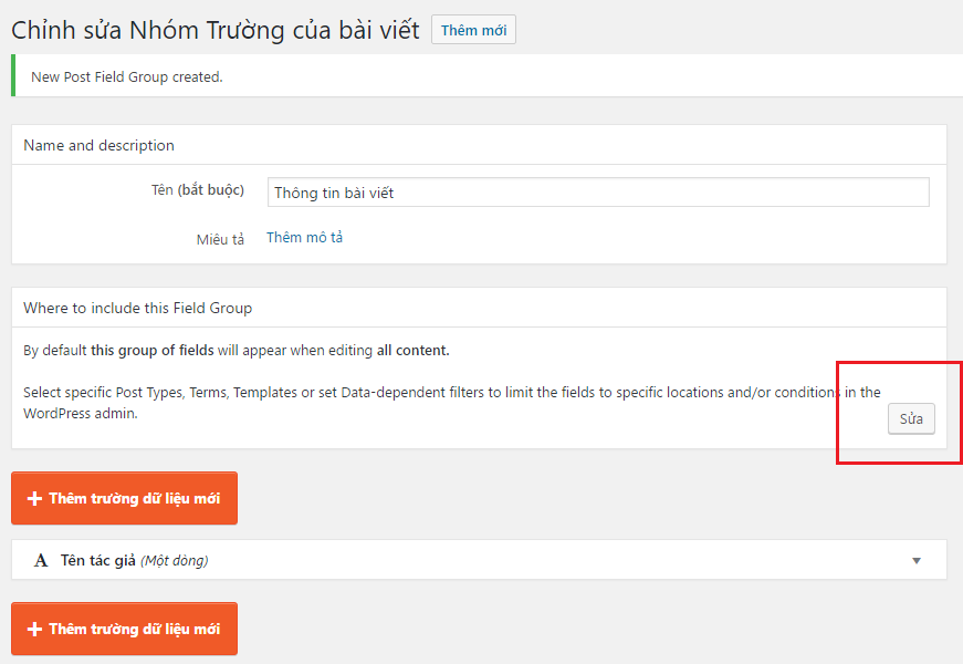 Hướng dẫn custom field trong wordpress với custom post type