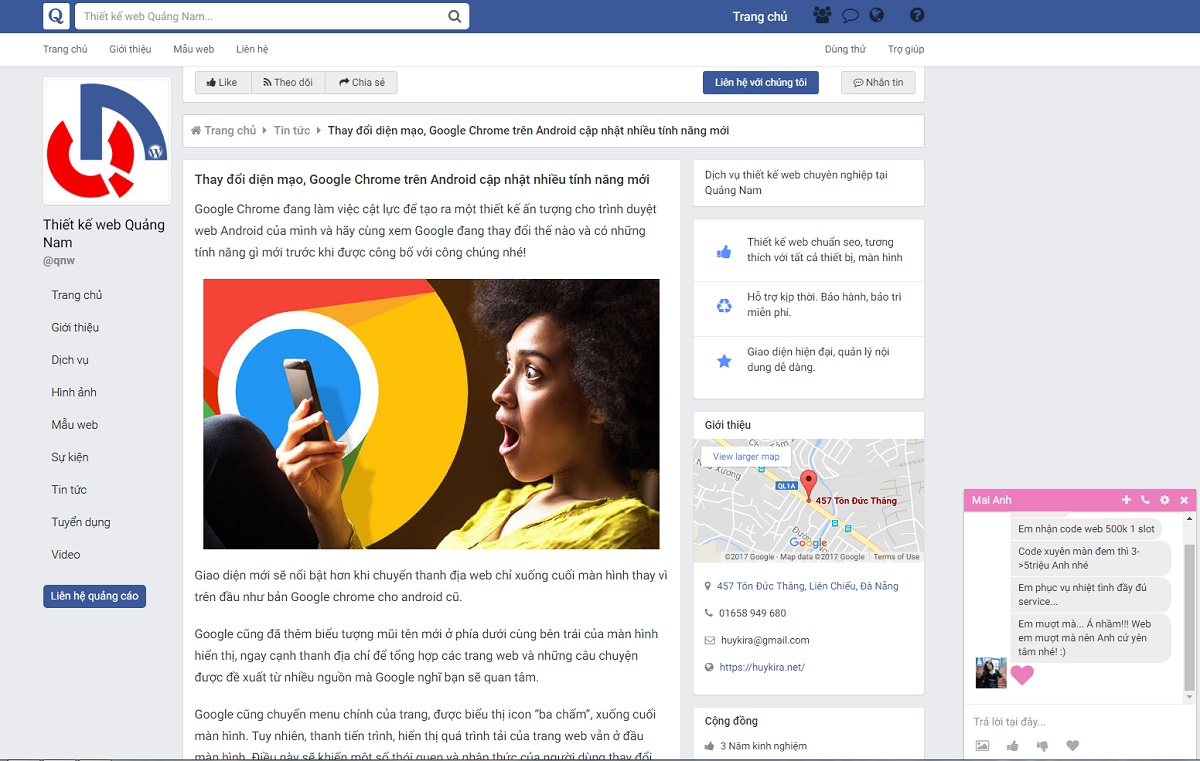 Giao diện facebook cho wordpress