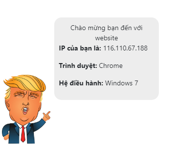 Share plugin Donald Trump