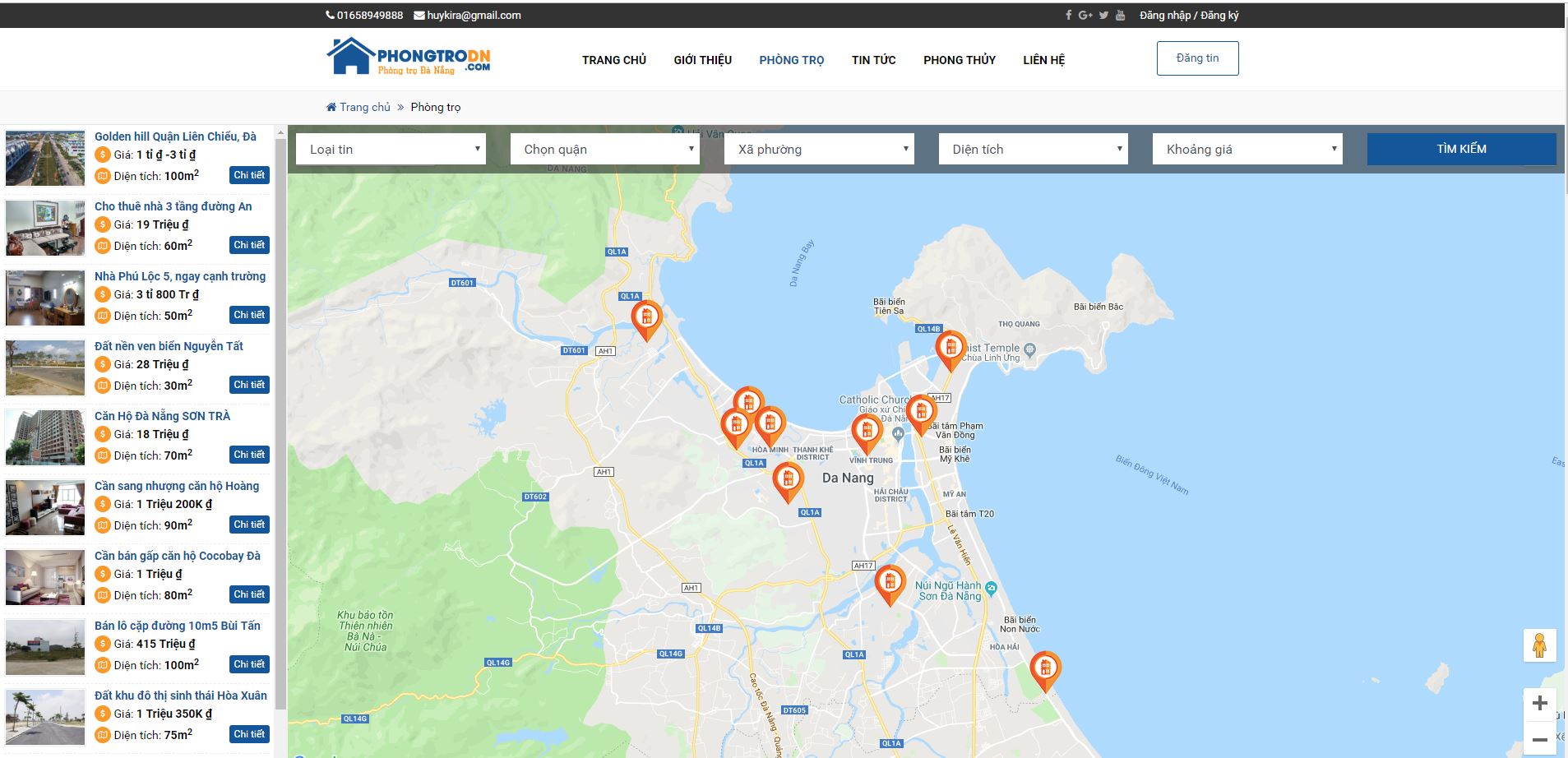 Thiển thị google maps trong wordpress sử dung google maps API