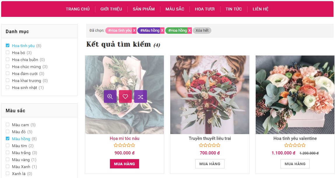 Full code bán hoa siêu đẹp sử dụng wordpress