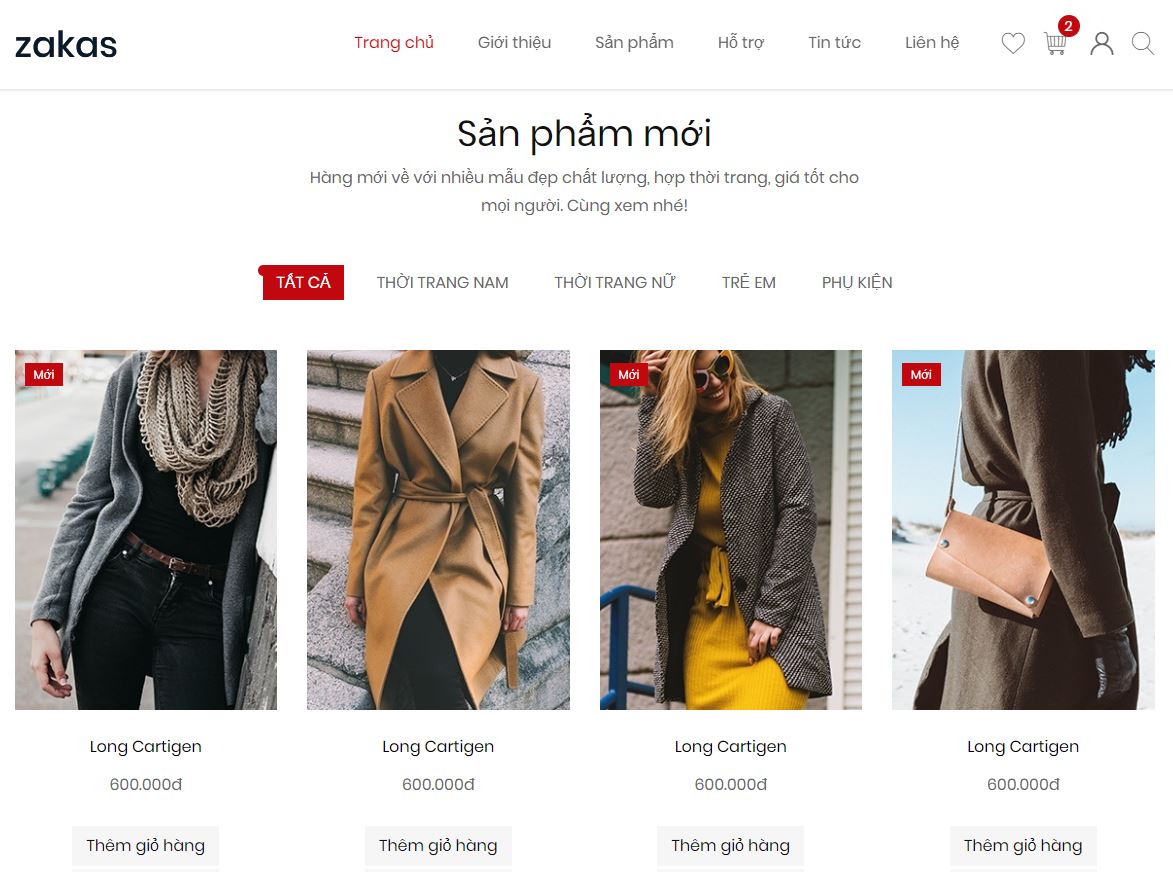 Hiển thị sản phẩm theo danh mục dạng tabs trong woocommerce