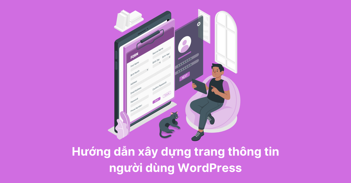 xây dựng trang thông tin người dùng wordpress