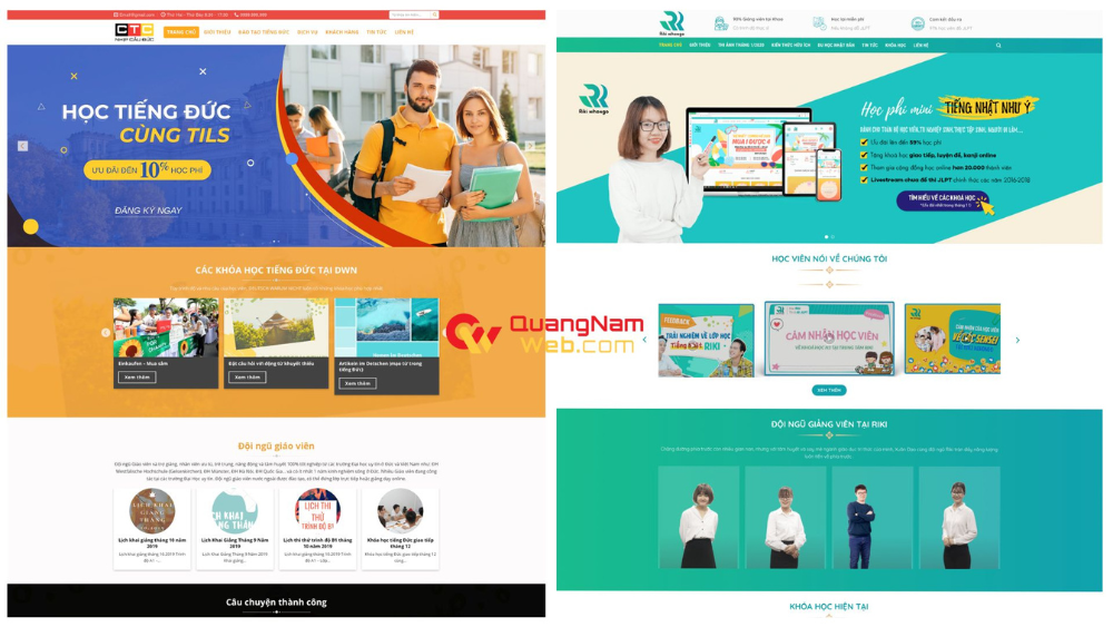 Mẫu website giáo dục