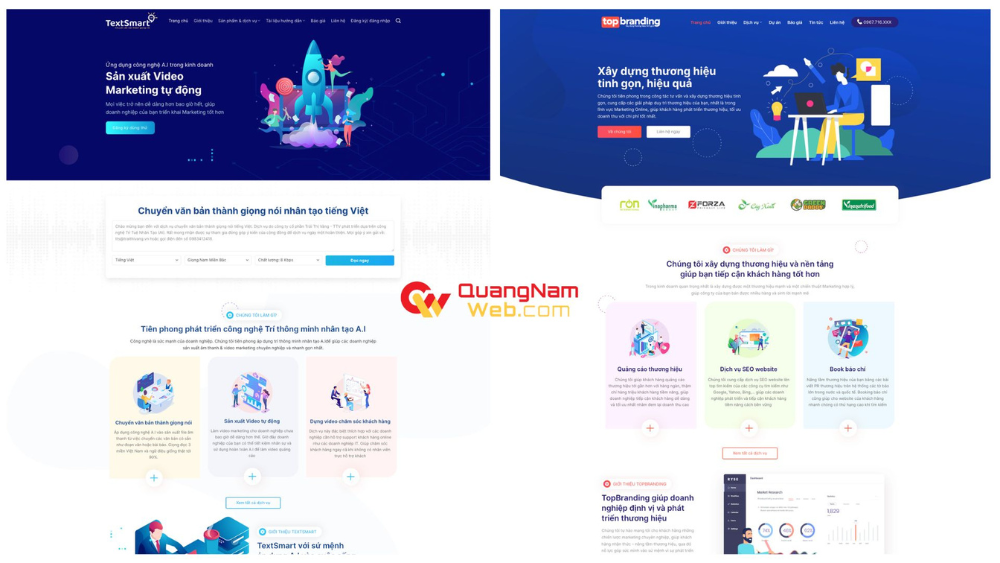 Mẫu website giới thiệu doanh nghiệp